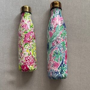 Lilly Pulitzer X swell Insulated Water Bottles with Gold Caps